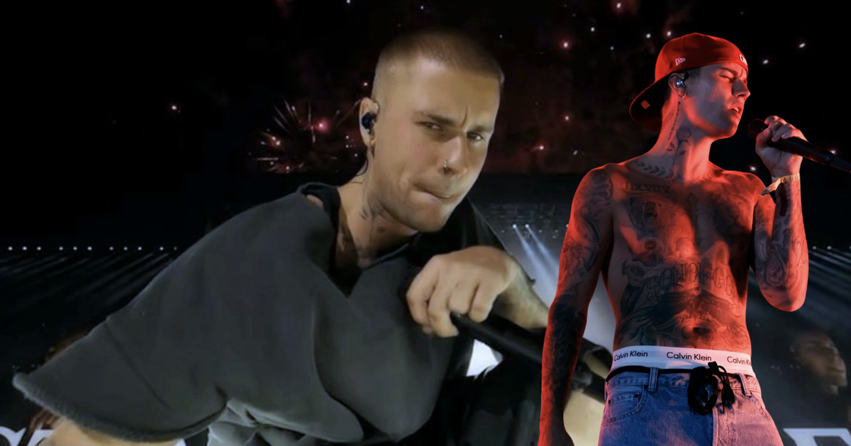 Justin Bieber chẳng thiết tha gì ăn mặc, đến quần tụt cũng chẳng còn để xem