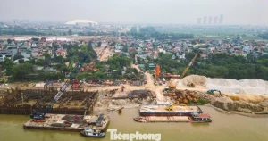 Toàn cảnh tiến độ ‘siêu dự án’ cầu Tứ Liên gần 20.000 tỷ đồng