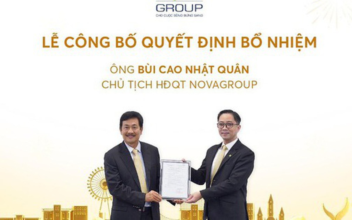 Ông Bùi Cao Nhật Quân được bổ nhiệm làm chủ tịch NovaGroup