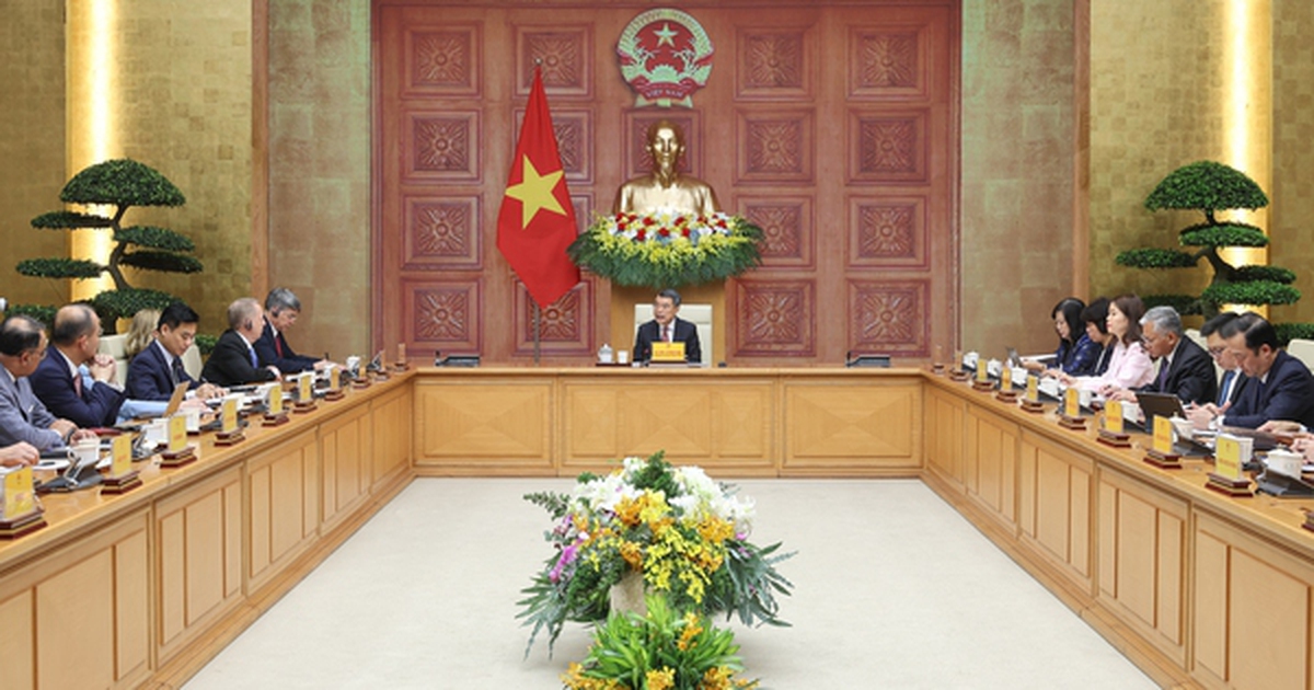 Thủ tướng Lê Minh Hưng làm việc với 52 doanh nghiệp hàng đầu của Hoa Kỳ