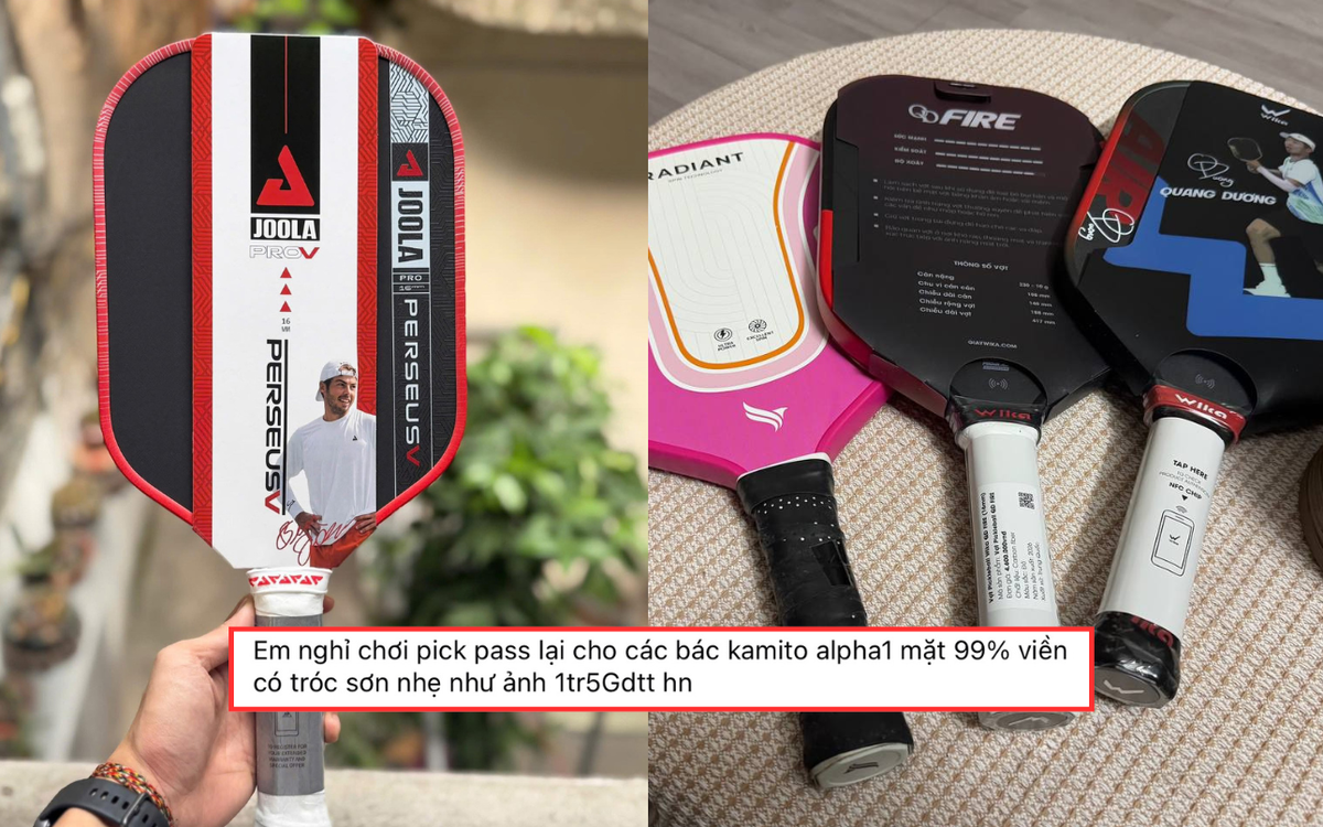 Chi tiền triệu mua vợt pickleball rồi “pass” lại nửa giá, người chơi ồ ạt thanh lý vợt vì sao?