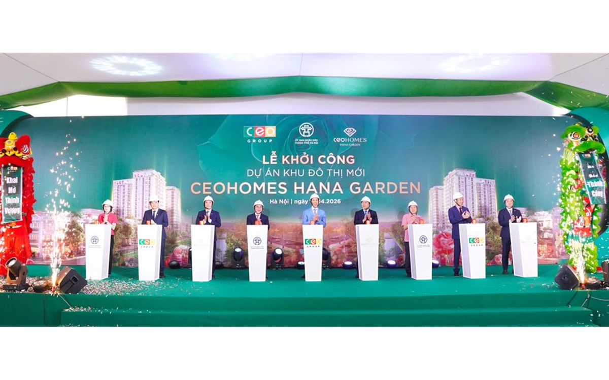 CEO Group khởi công dự án được mong chờ suốt nhiều năm tại Mê Linh  CEOHomes Hana Garden