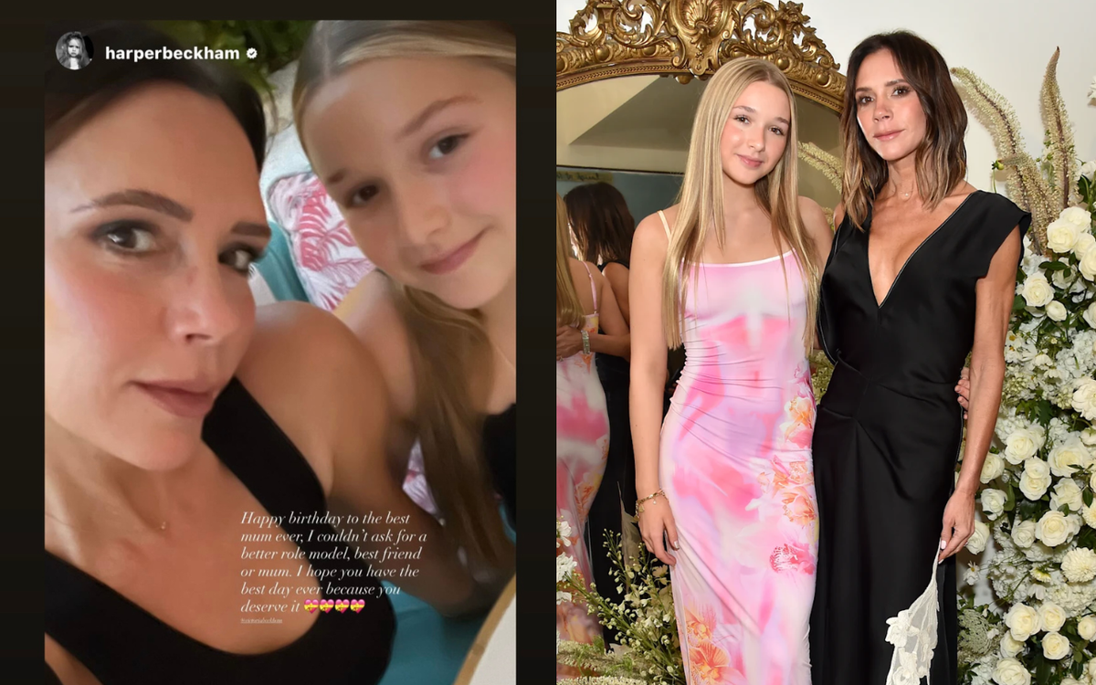 Tiểu thư Harper Beckham xinh đẹp còn tình cảm, viết tâm thư xúc động mừng sinh nhật mẹ, còn Brooklyn lại “mất hút”