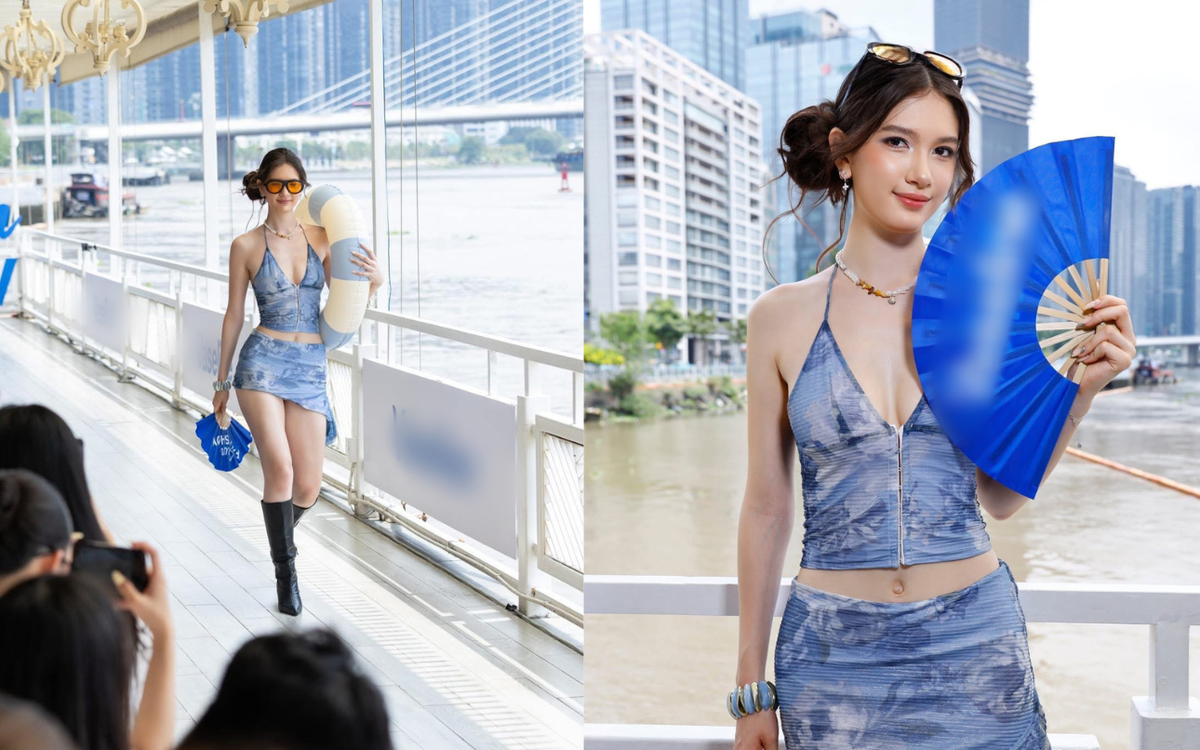 Cận cảnh em gái 1m77 của thủ môn Lâm Tây đi catwalk: Visual nổi bật, đôi chân dài nuột nà gây chú ý