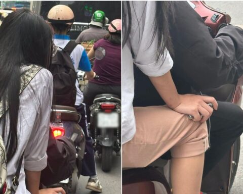 Bức ảnh “combo cá biệt” của hai bạn trẻ trên phố gây xôn xao mạng xã hội: Chi tiết nào khiến phụ huynh nhìn mà khóc hết nước mắt?