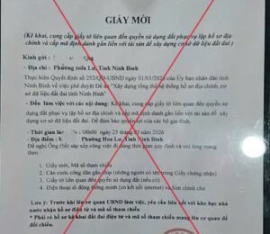 Ninh Bình: Cảnh báo tình trạng giả danh cán bộ Sở Nông nghiệp và Môi trường để lừa đảo