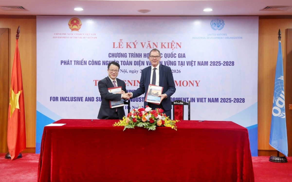 Việt Nam và UNIDO ký kết Chương trình Hợp tác Quốc gia phát triển công nghiệp toàn diện và bền vững 2025 – 2030