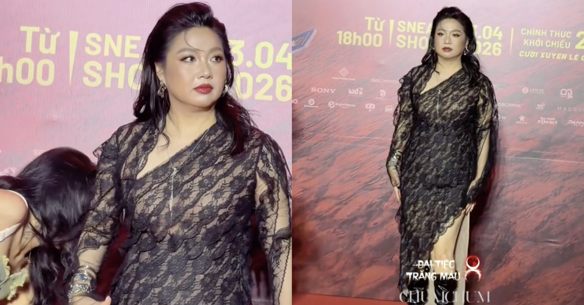 Chiếc váy ren bó sát khiến diễn viên Lê Khánh đối diện bão bình luận tiêu cực