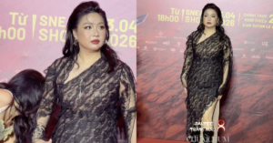 Chiếc váy ren bó sát khiến diễn viên Lê Khánh đối diện bão bình luận tiêu cực