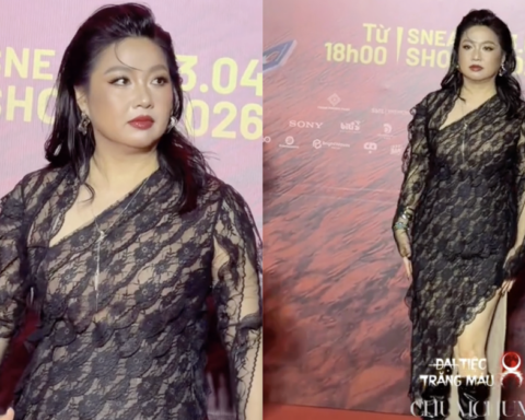 Chiếc váy ren bó sát khiến diễn viên Lê Khánh đối diện bão bình luận tiêu cực