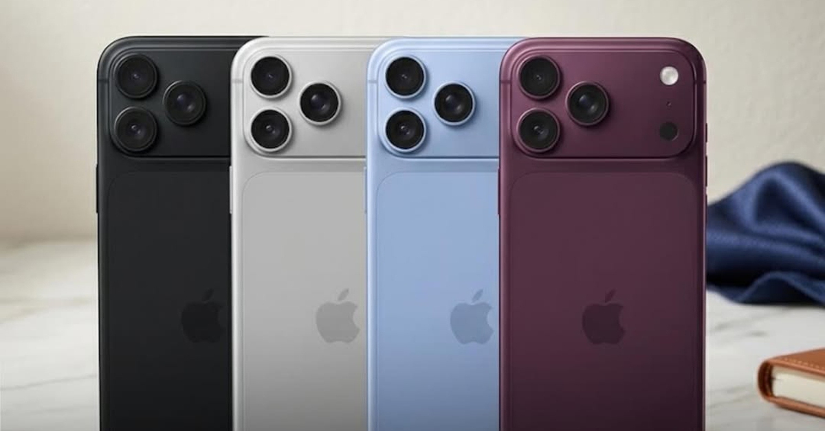 iPhone 18 Pro Max lộ diện 4 màu sắc thực