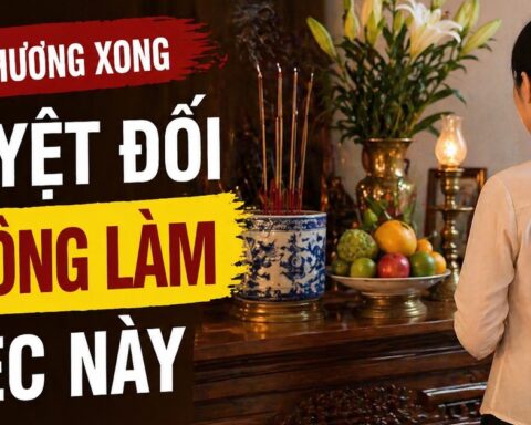 Thắp hương xong tuyệt đối không làm việc này kẻo dễ bị cho là thiếu thành kính
