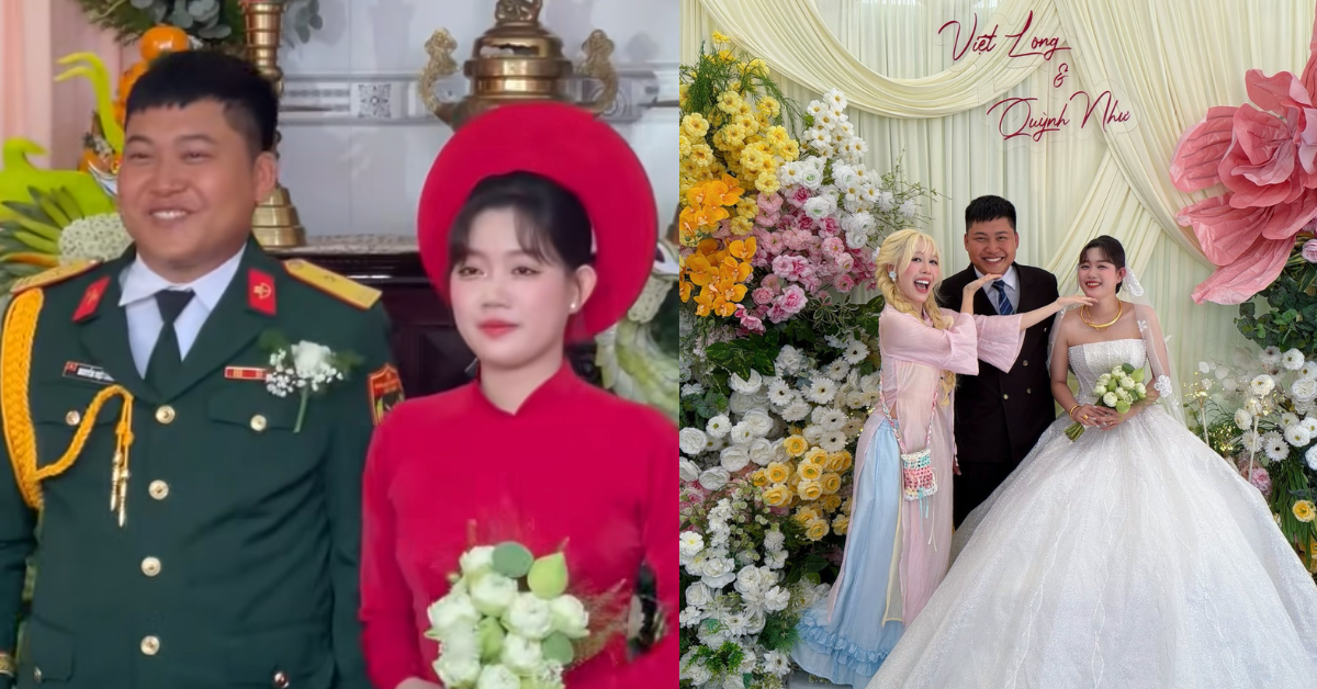 Trọn vẹn đám cưới Mũi trưởng Long ở Tây Ninh: Visual cô dâu 10 điểm, Hậu Hoàng xuất hiện độc lạ