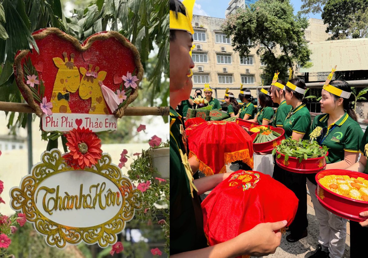 “Đám cưới” hươu cao cổ hot nhất Thảo Cầm Viên: Khách đông như trẩy hội, dàn bê tráp cùng xe hoa chiếm trọn spotlight!