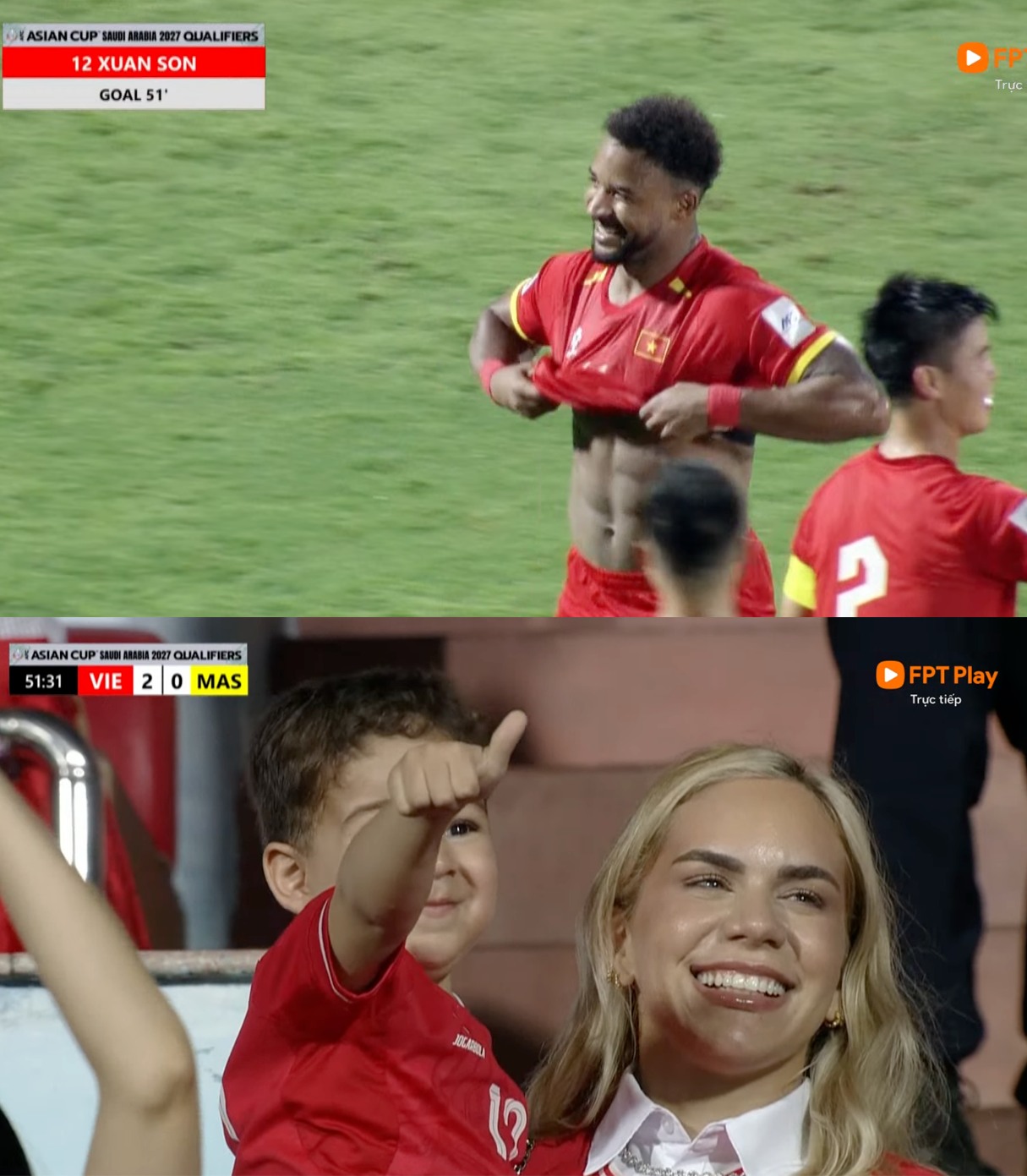 Phỏng vấn nóng Xuân Son sau màn ghi bàn rồi khoe múi: 