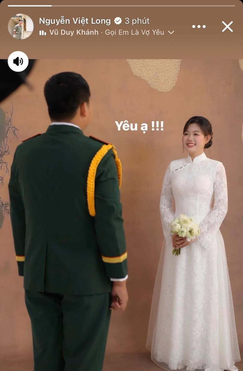 Mũi trưởng Long tung ảnh cưới nét căng, nói đúng một chữ khi công khai nhan sắc cô dâu - Ảnh 2.