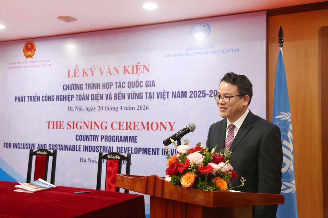 Việt Nam và UNIDO ký kết Chương trình Hợp tác Quốc gia phát triển công nghiệp toàn diện và bền vững 2025 - 2030