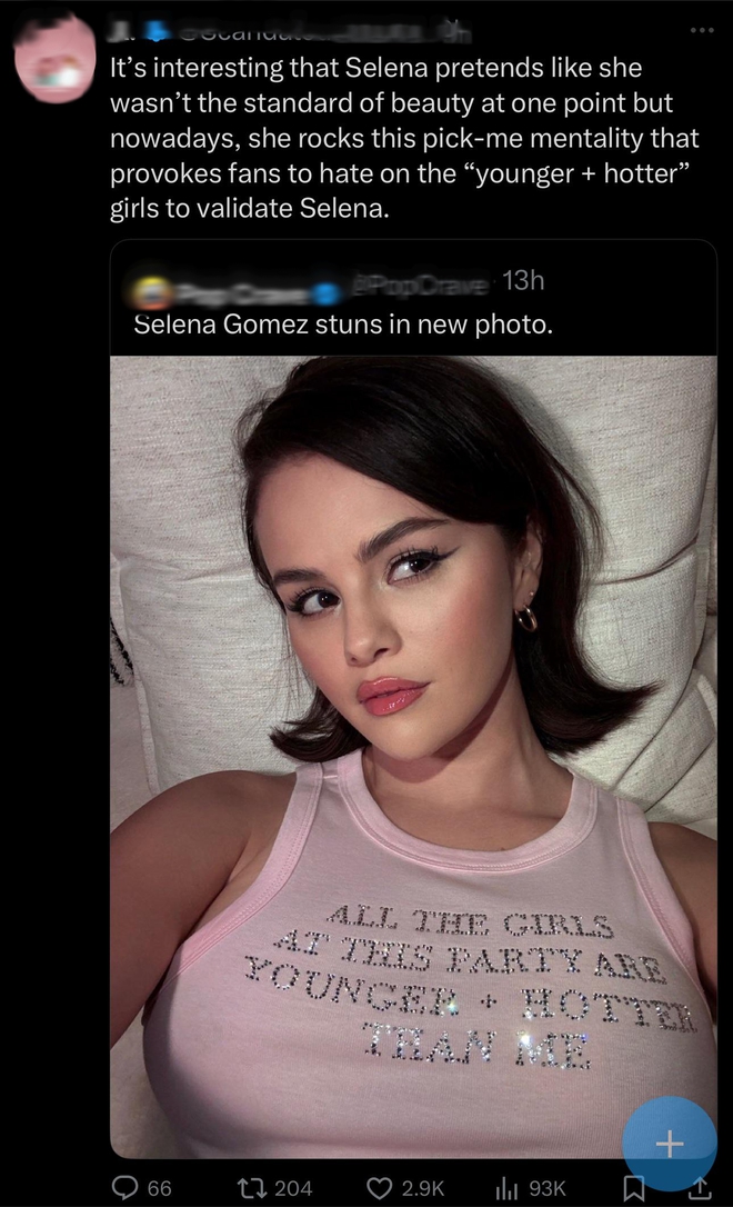 Mặc áo có dòng chữ lạ, Selena Gomez bị gắn mác "pick me girl"- Ảnh 6.