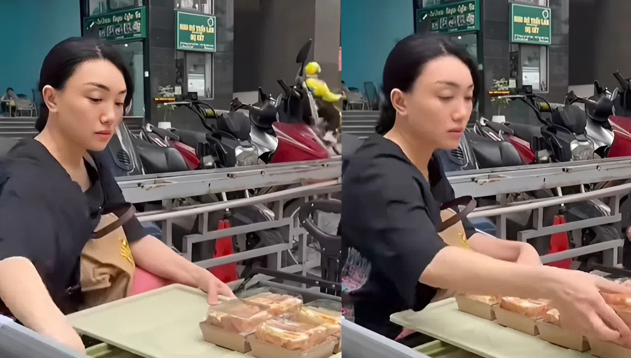 Hoa hậu làm “mẹ đơn thân bán sandwich, đi giúp việc” ở Hà Nội bỗng khoá sạch clip, tiết lộ lý do tạm nghỉ bán - Ảnh 2.