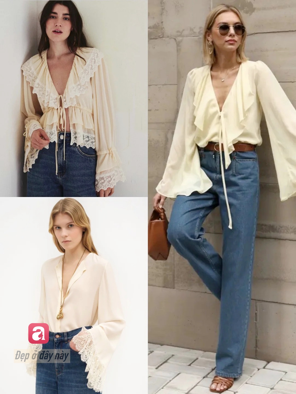 Không cộp mác "bánh bèo": Áo ren bèo nhún hè 2026 được mặc theo cách tinh tế và có gu hơn bao giờ hết- Ảnh 3.