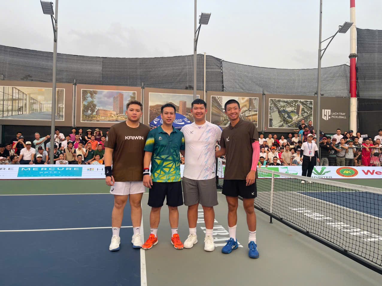 Quang Dương chấn thương, bỏ dở trận tứ kết Pickleball tại Hải Phòng- Ảnh 1.