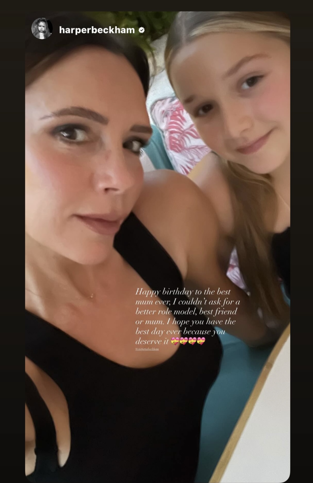 Tiểu thư Harper Beckham xinh đẹp còn tình cảm, viết tâm thư xúc động mừng sinh nhật mẹ, còn Brooklyn lại "mất hút"- Ảnh 2.