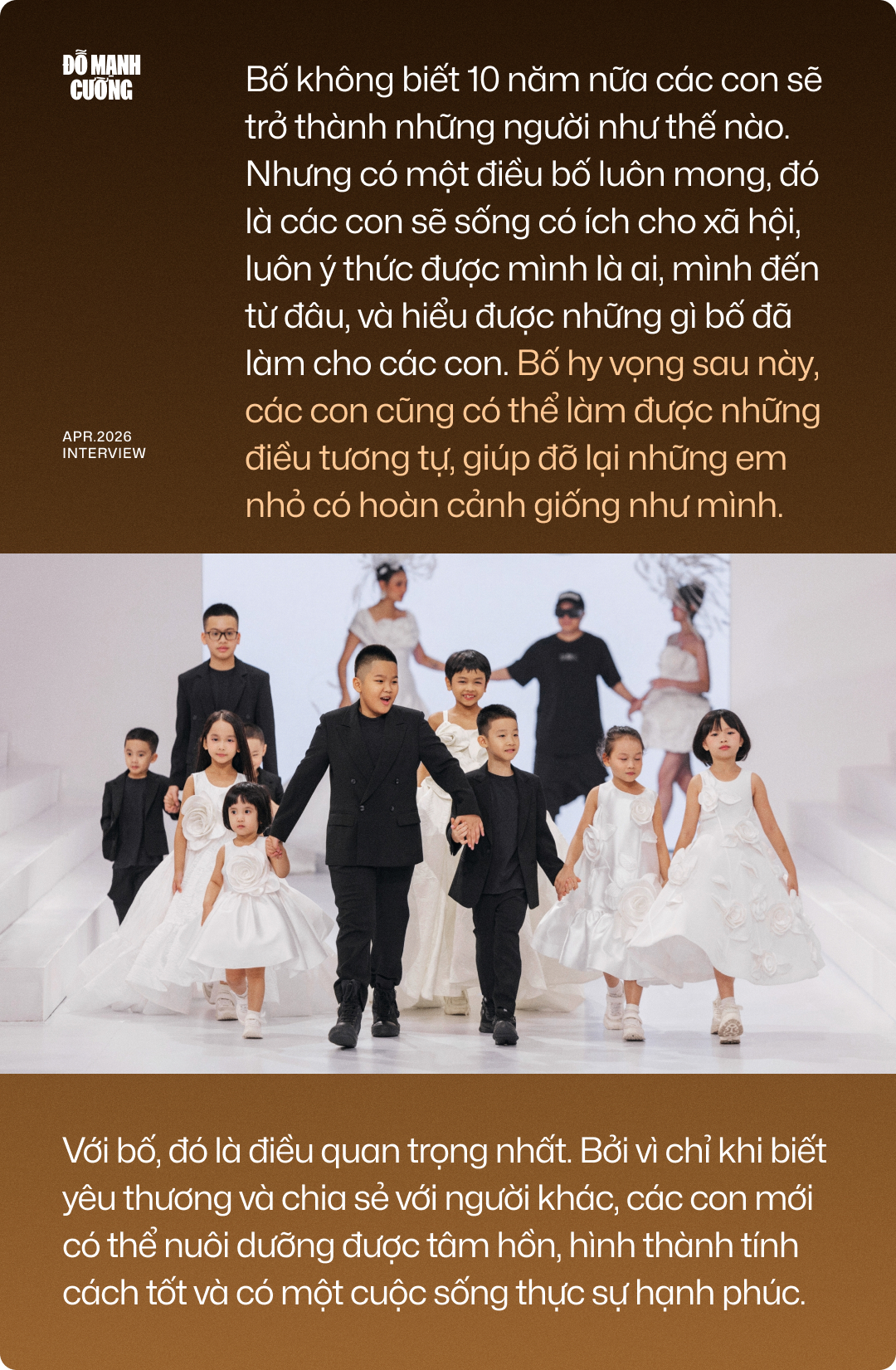 Nhà thiết kế Đỗ Mạnh Cường: "Nếu không giàu, tôi không dám nhận 10 con nuôi"- Ảnh 19.