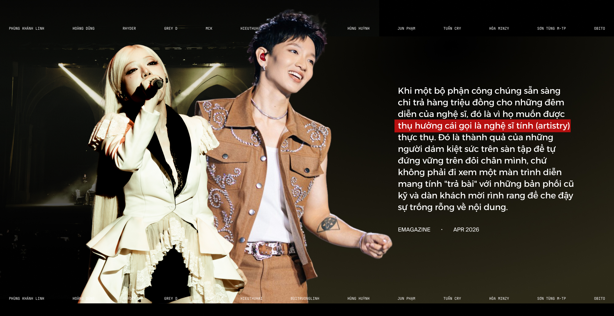 Vpop 2026: Cuộc chơi của nghệ sĩ trẻ và cơn thủy triều 