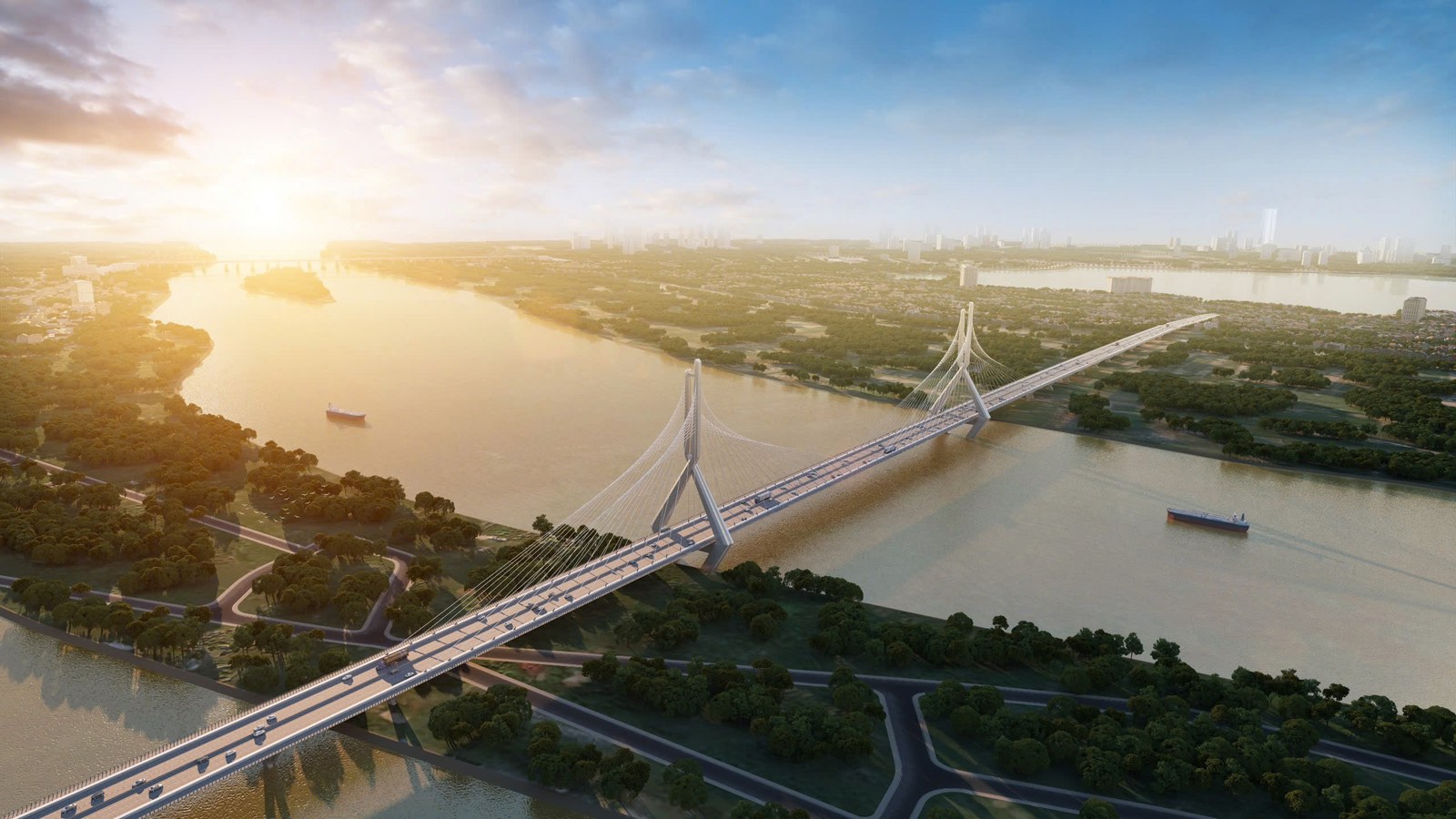 Cầu Tứ Liên tăng tốc GPMB, kích hoạt siêu giá trị Tây Hồ Tây - Ảnh 1.