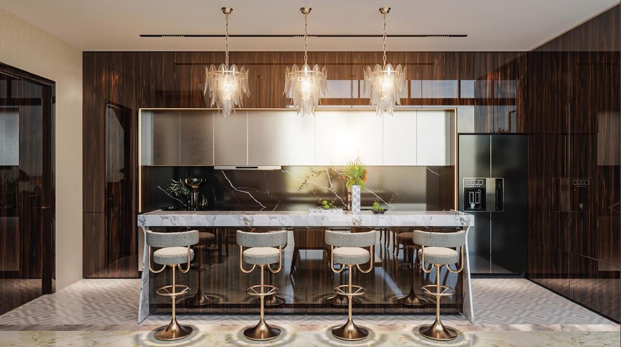 Nghệ thuật chế tác không gian từ những vật liệu tinh tuyển tại Noble Crystal Long Bien - Ảnh 4.