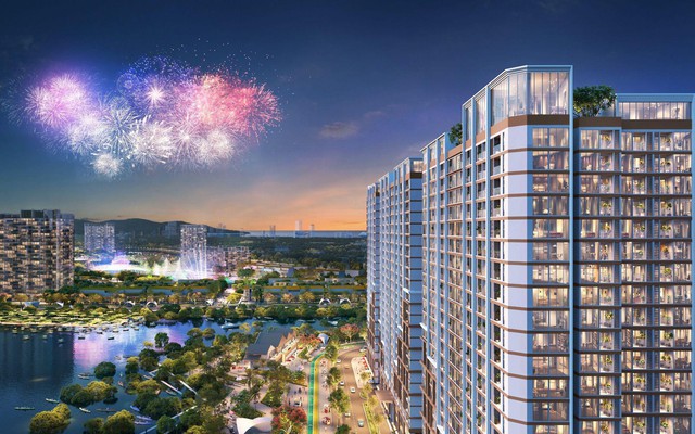 Khung hình “đậm chất điện ảnh” từ ban công căn hộ Onsen 3 Nam Nha Trang