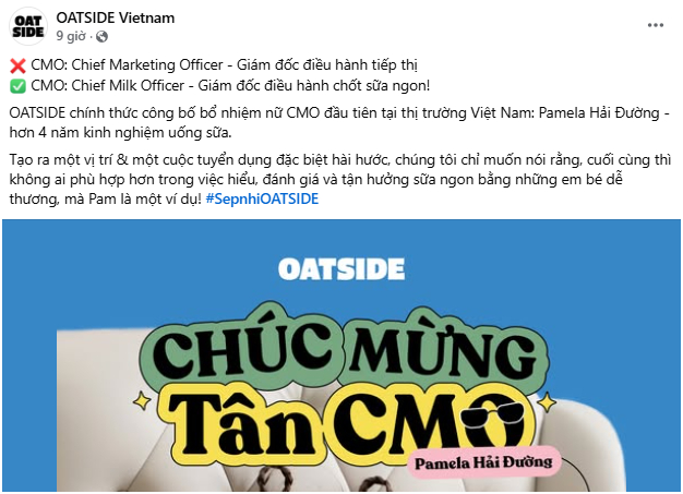 Hãng sữa Oatside Việt Nam bị chỉ trích khi đăng tuyển CMO hút 100 ứng viên, cuối cùng công bố 