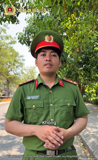 Clip tuyên truyền giao thông hút 5 triệu người xem, “chuyển cảnh mượt như sunsilk”: Danh tính Thượng uý và bạn diễn rapper- Ảnh 1.