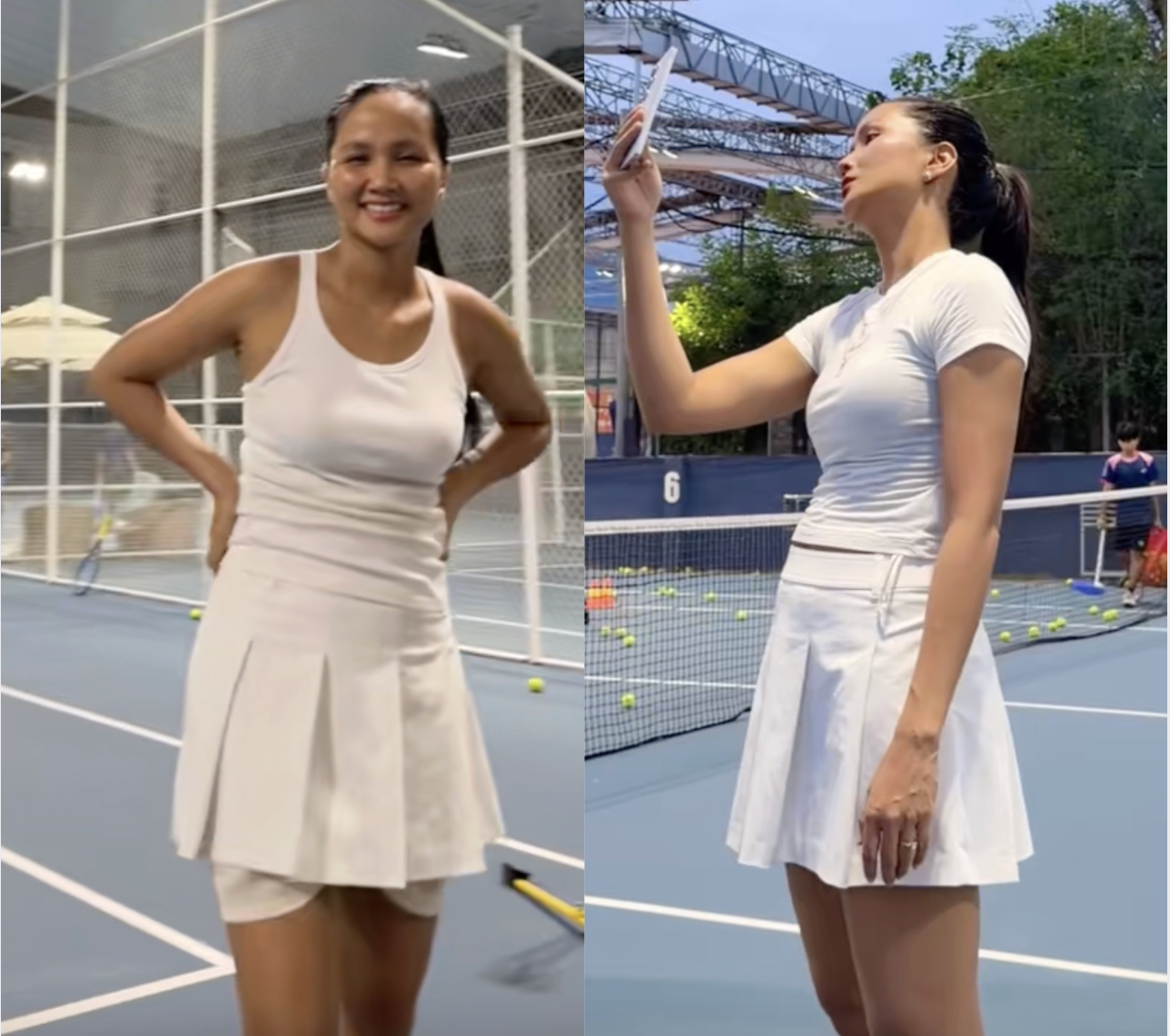 H'Hen Niê khác lạ trên sân tennis, netizen nhận xét: Bể nét hết rồi!- Ảnh 2.