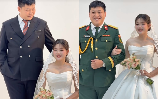 Cô dâu của Mũi trưởng Long xuất hiện, concept cưới đậm chất quân nhân đang được quan tâm lúc này- Ảnh 4.