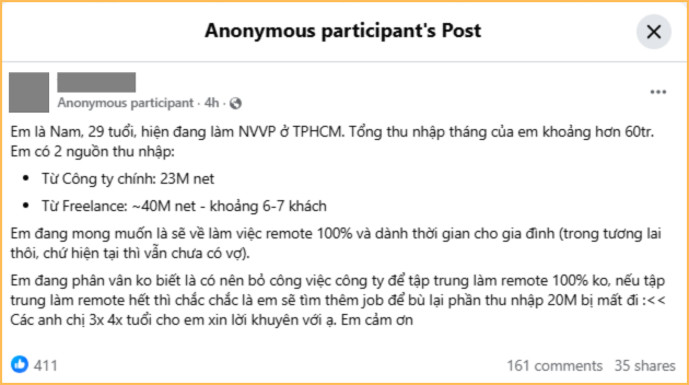 Lương văn phòng 23 triệu đồng/tháng, làm tự do thì kiếm gấp đôi: Có nên nghỉ việc full-time?- Ảnh 1.