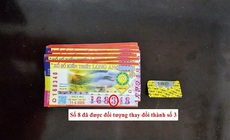 Dùng dao lam chỉnh số 8 thành số 3, người đàn ông 58 tuổi lừa 2 người bán vé số