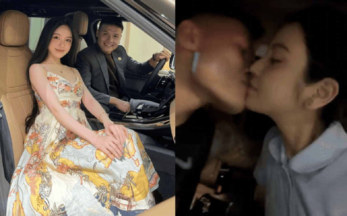 Quang Hải khoá môi cực ngọt Chu Thanh Huyền trên xế hộp