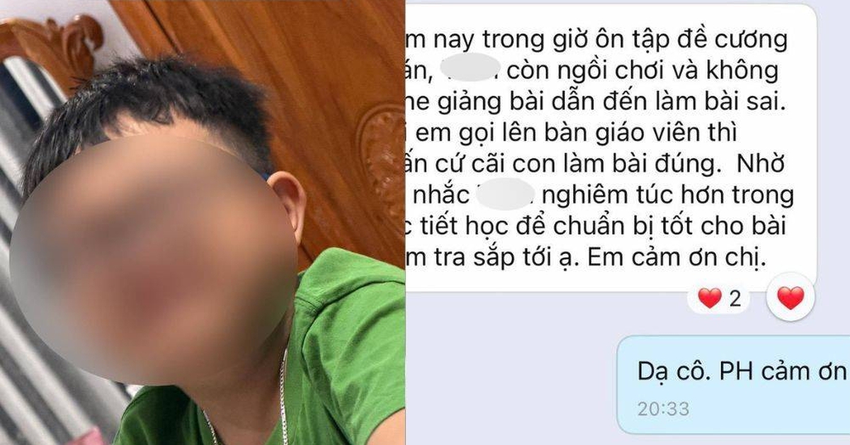 Cô giáo vừa nhắn một câu, mẹ lập tức phối hợp cực mượt: Phản ứng của cậu con trai khiến ai xem cũng bật cười