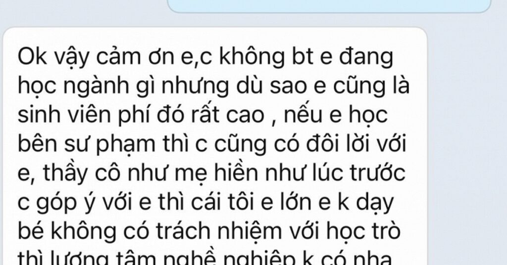 Phụ huynh nhắn tràng dài “dạy đời” nữ gia sư vì không chịu dạy với mức phí 90.000 đồng, 4 tháng sau lại nhắn thêm 1 tin “KHÓ HIỂU”!