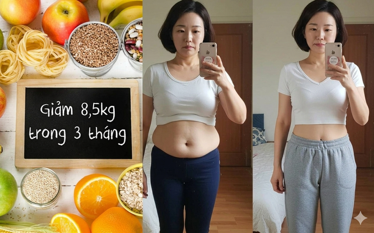 Người phụ nữ 48 tuổi giảm 8,5kg trong 3 tháng! Giảm cân tuổi trung niên không nhờ vận động mạnh, chỉ làm đúng “2 việc” là mỡ bụng biến mất!