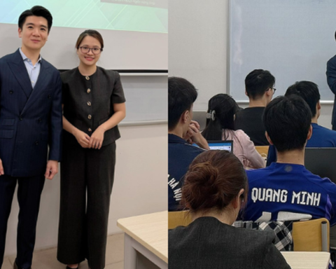 Thầy giáo diện vest bảnh bao đứng trên giảng đường, hoá ra là Tổng tài nghìn tỷ nhà bầu Hiển