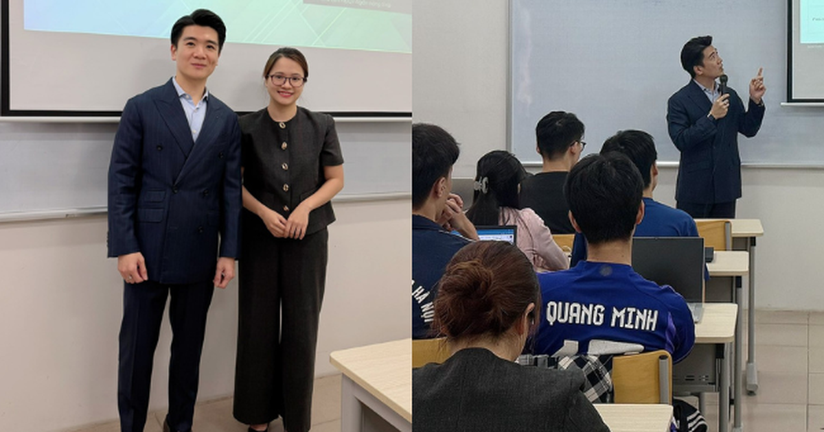 Thầy giáo diện vest bảnh bao đứng trên giảng đường, hoá ra là Tổng tài nghìn tỷ nhà bầu Hiển