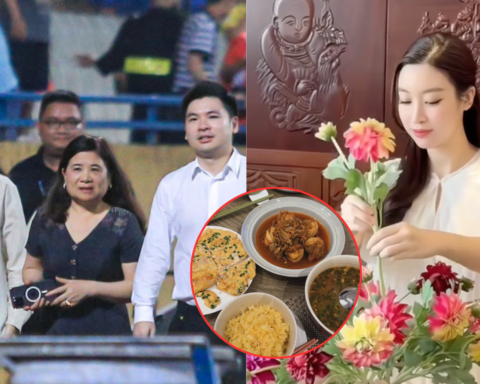 Cận cảnh mâm cơm chuẩn “vợ đảm” của Đỗ Mỹ Linh, hé lộ cuộc sống làm dâu hào môn nhà bầu Hiển