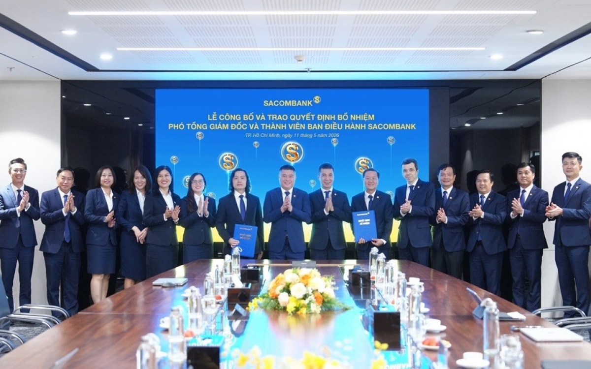 Sacombank kiện toàn nhân sự cấp cao