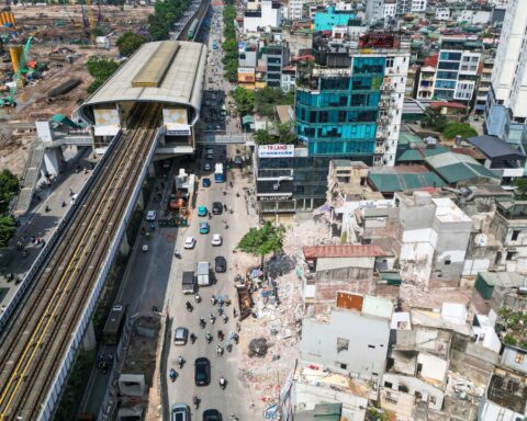 Khu dân cư cạnh ga metro thành công trường mở đường Vành đai 2,5 Hà Nội