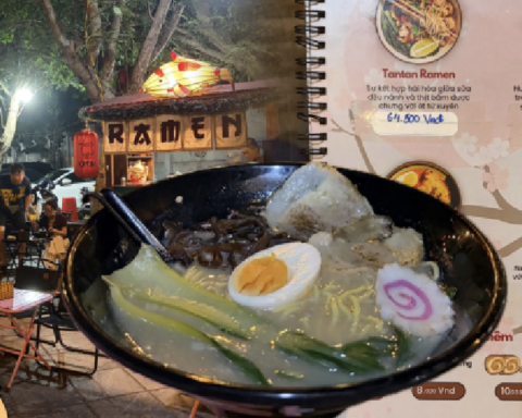 Bát ramen vỉa hè 65.000 gây sốt Hồ Tây, khách ngồi bó gối chịu nóng vẫn xì xụp khen ngon