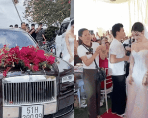 Toàn cảnh đám cưới Văn Thanh – Bích Hạnh ở Hải Phòng sáng nay, cô dâu diện váy cưới cúp ngực khoe visual 10 điểm, chú rể cực tinh tế