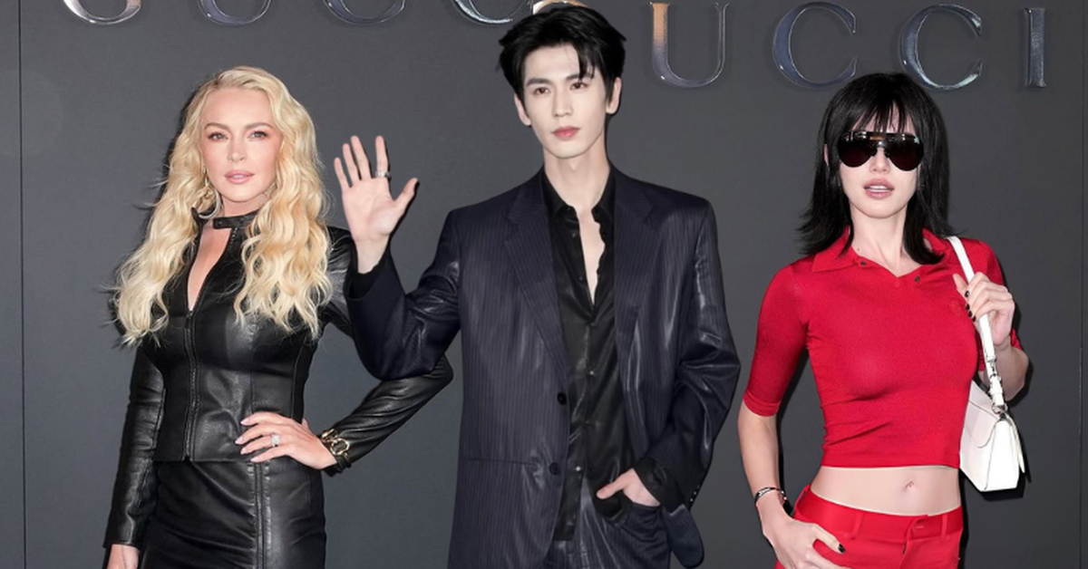 Trương Lăng Hách trắng phát sáng qua ống kính Getty Images, Mai Davika khoe dáng siêu gầy tại show Gucci
