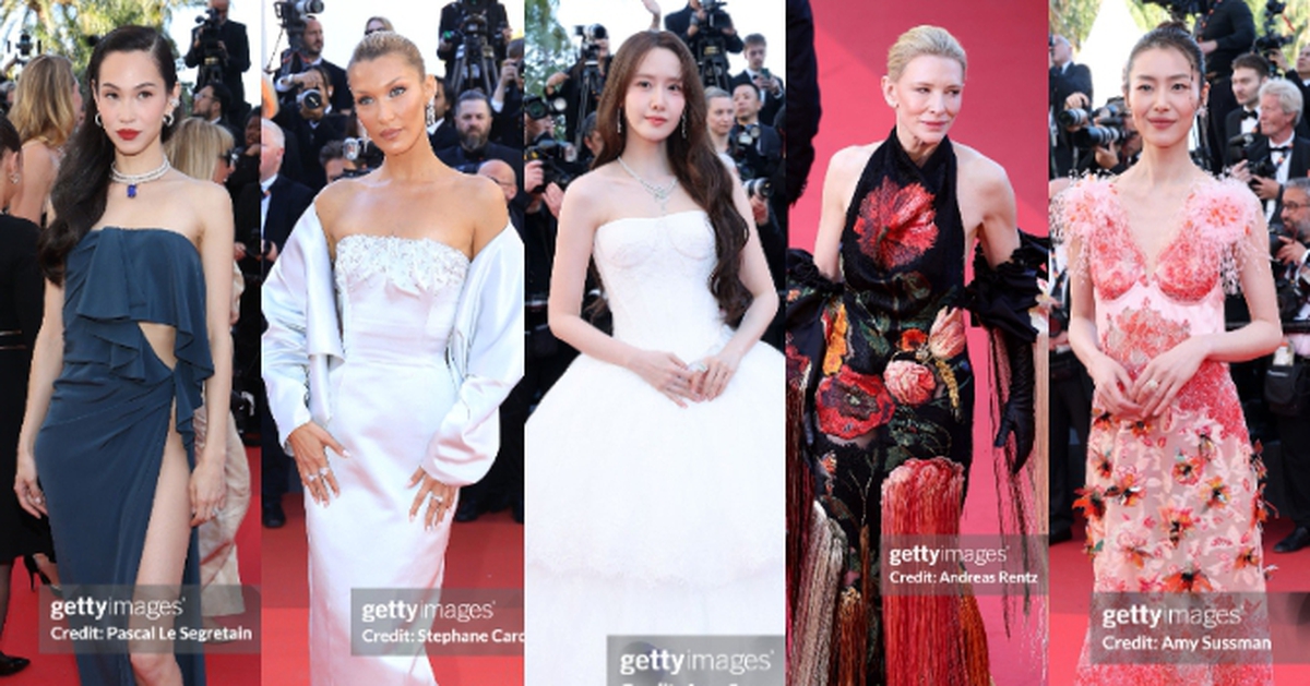 Thảm đỏ Cannes ngày 6: “Cô dâu” Yoona đẹp chấp ống kính hung thần, “trùm hở bạo” Bella Hadid kín đáo bất ngờ
